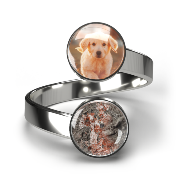 Doppel Haustier-Asche-Ring "Infinity" - Silber – Bild 3